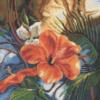 Схема вышивки «Подушка Тропический цветок»
