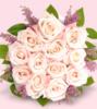 Схема вышивки «Вукет белых роз»