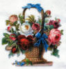 Схема вышивки «Цветы в корзинке»