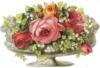 Схема вышивки «Розы в античной вазе»