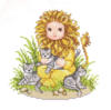 Схема вышивки «Малыши в костюмах- львенок»