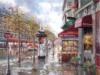 Схема вышивки «Дождливый день.Парижская улица»