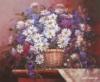 Схема вышивки «Цветы в плетённой корзинке»