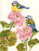 Схема вышивки «Птички на герани»