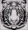 Схема вышивки «Тигр 2 цвета»