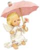 Схема вышивки «Ангелочек под зонтиком»