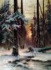 пейзаж зимний лес: оригинал