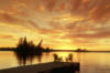 Закат над озером: оригинал