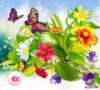 Бабочки и цветы: оригинал