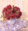 Схема вышивки «Красные розы в кувшине»