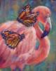 Фламинго и бабочки: оригинал