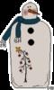Схема вышивки «Снеговик»