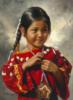 Схема вышивки «Индейская девочка »