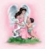 Схема вышивки «Ангел с ангелочком»