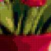 Букет тюльпанов в красной вазе: предпросмотр