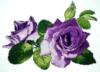 Схема вышивки «Лиловые розы»