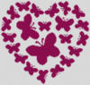 Схема вышивки «Сердечко с Бабочками»