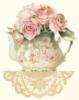 Схема вышивки «Розы в чайнике»