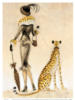 Схема вышивки «Дама с гепардом»