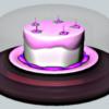 Схема вышивки «Торт со свечами»