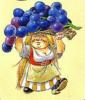 Гномиха с виноградом: оригинал