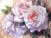 Схема вышивки «Трио белых роз»