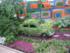 Схема вышивки «Машина вся в садовых цветах»