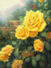 Желтые розы в саду: оригинал