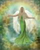 Схема вышивки «Зеленый ангел»