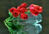 Тюльпаны на стекляной вазе: оригинал