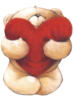 Схема вышивки «Теди с сердцем»