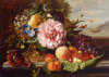 Схема вышивки «Натюрморт с цветами и фруктами»