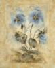 Схема вышивки «Flower Decoration - Blue Blooms»