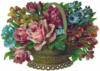 Схема вышивки «Корзина с цветами»