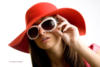 Схема вышивки «Девушка в красной шляпке»