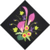 Схема вышивки «Bright Flowers on Black»