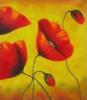Схема вышивки «Joyful Poppies - Triptych Right»