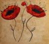 Stylish Poppies-Triptych Center: оригинал