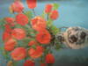 Схема вышивки «Тюльпаны в вазочке»