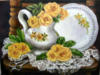 Схема вышивки «Натюрморт с жёлтыми розами»