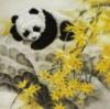 Схема вышивки «Panda and Flowers»