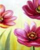 Bright Flowers -Triptych Center: оригинал