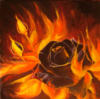 Схема вышивки «Rose on Fire»