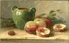 Схема вышивки «Peaches with green vase»