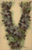 Схема вышивки «Floral Letter "V"»