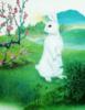 Белый кролик и сакура: оригинал