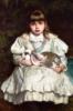 Схема вышивки «Девочка с кроликом»