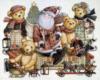 Схема вышивки «Медведики и Санта»