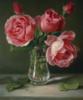 Схема вышивки «Розы в стеклянной вазе»