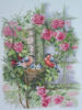 Схема вышивки «Птицы на розах»